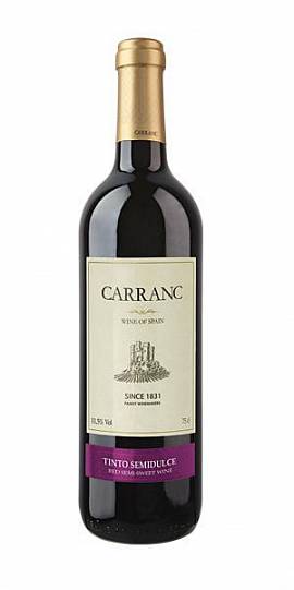 Вино Carranc red semi sweet 750 мл