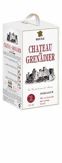 Вино столовое Chateau de Grenadier красное полусладкое 3000 