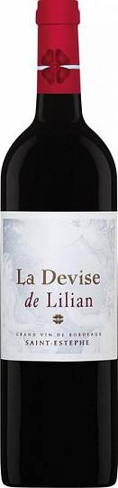 Вино Chateau Lilian Ladouys La Devise de Lilian Saint-Estephe AOC Ля Девиз де