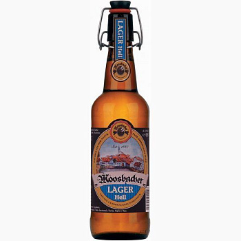 Пиво Moosbacher Lager Hell Моосбахер Лагер Хелл стекло 500 мл