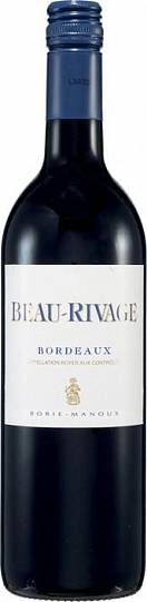 Вино Borie-Manoux Beau-Rivage  Rouge Бо-Риваж  Руж  2016 750 мл