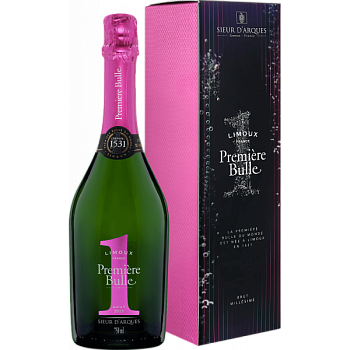 Вино игристое Première Bulle Brut Blanquette de Limoux  gift box  750 мл