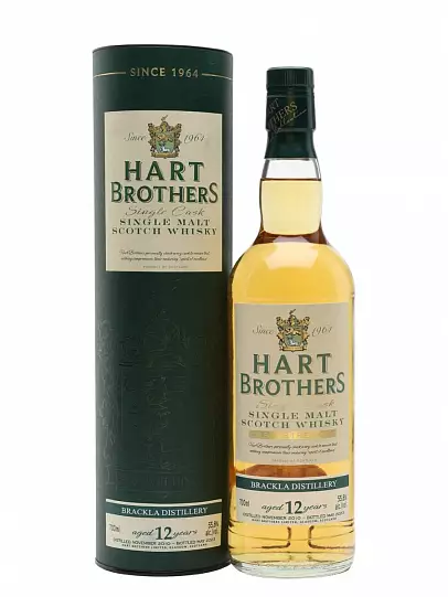 Виски  Hart Brothers Brackla Single Cask 12 y.o.   Single Malt  Scotch Whisky  gift b
