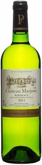 Вино Chateau Marjosse  Blanc Entre-Deux-Mers AOC   2014 750 мл