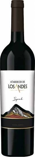 Вино  Atardecer de Los Andes  Syrah   Атардесер де Лос Андес  Си