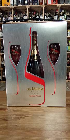 Шампанское Mumm Cordon Rouge Brut  2 glass 750 мл