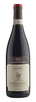 Вино Cantine Povero Barbera d’Asti DOCG Maridà  2019 750 мл