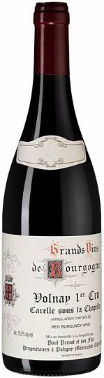 Вино Domaine Paul Pernot & Fils  Volnay 1er Cru  Carelle sous la Chapelle  AOC 2014 75