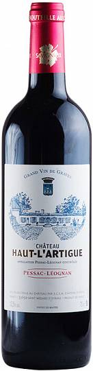 Вино Chateau Haut-L'Artigue Pessac-Leognan AOC  2015 750 мл