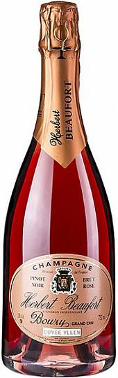 Шампанское Herbert Beaufort Cuvee Yllen Brut Rose Bouzy Grand Cru 750 мл 12%
