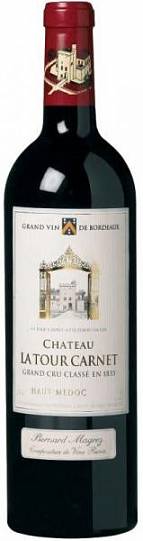 Вино Chateau La Tour Carnet Grand Cru Classe Haut-Medoc AOC 2015 750 мл 12,5%