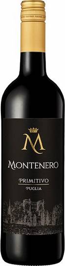 Вино  Montenero   Primitivo Puglia IGP  2021  750 мл 14 %