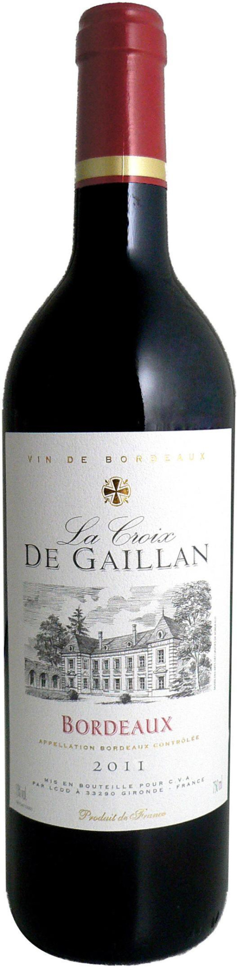 Вино La Croix de Gaillan Rouge, Bordeaux АОC  Ла Круа де Гайан Руж, Бордо  2017  750 мл