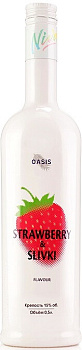 Ликер   Oasis  Strawberry   & Slivki  500 мл