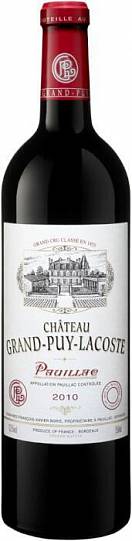 Вино Chateau Grand-Puy-Lacoste  Pauillac AOC    2003  750 мл