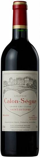 Вино Chateau Calon-Segur Saint-Estephe 3-eme Grand Cru Classe 2017 750  мл 13%