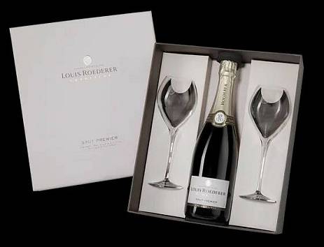 Шампанское Louis Roederer Collection 242 gft box +2  glass  2017 750 мл