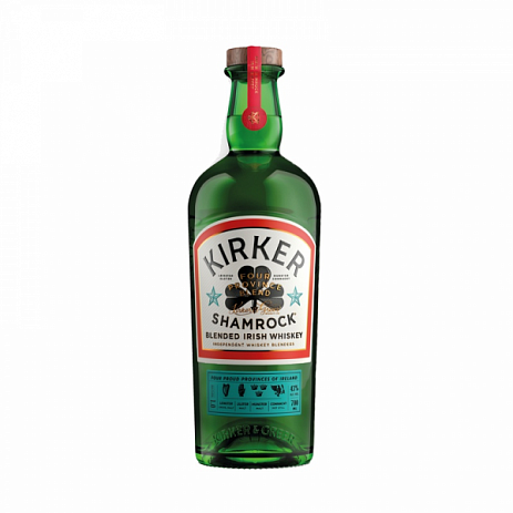 Виски  Drinksology   Irish Blended Whiskey Kirker Shamrock    700 мл 43%
