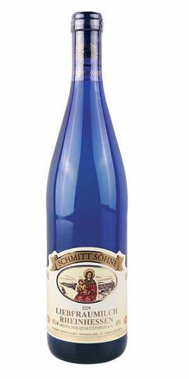 Вино Schmitt Sohne Liebfraumilch blue bottle Шмитт Зоне Молоко люби