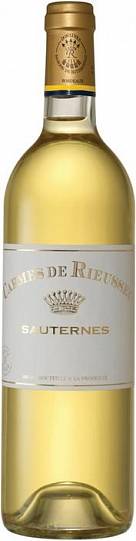 Вино Les Carmes de Rieusseс Sauternes AOC Ле Карм де Рьёссек 2014 750 