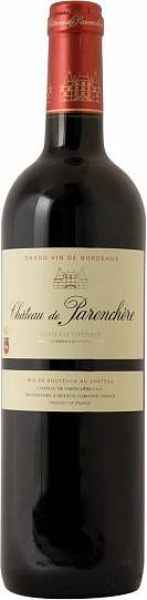 Вино Chateau de Parenchere Rouge Bordeaux Superieur AOC 2017 750 мл