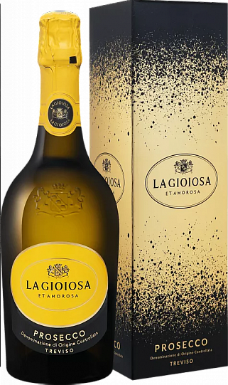 Вино игристое  La Gioiosa Prosecco DOC gift box  2021 750 мл