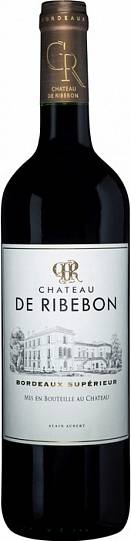 Вино Chateau de Ribebon Bordeaux Superieur AOC Шато де Рибебон 2016 750 