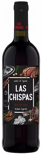 Вино  Las Chispas  Bobal-Syrah    2020  750 мл 12,5 %