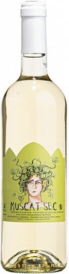 Вино Chateau Cabrieres Muscat Sec Vin de Pays de Vaucluse IGP white  2020 750 мл 