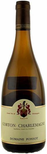 Вино Domaine Ponsot Corton-Charlemagne Grand Cru AOC  2018 750 мл