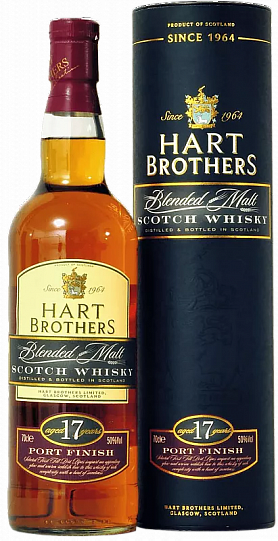 Виски Hart Brothers Port Finish Blended Malt Scotch Whisky 17 y.o.  gift box  700 М