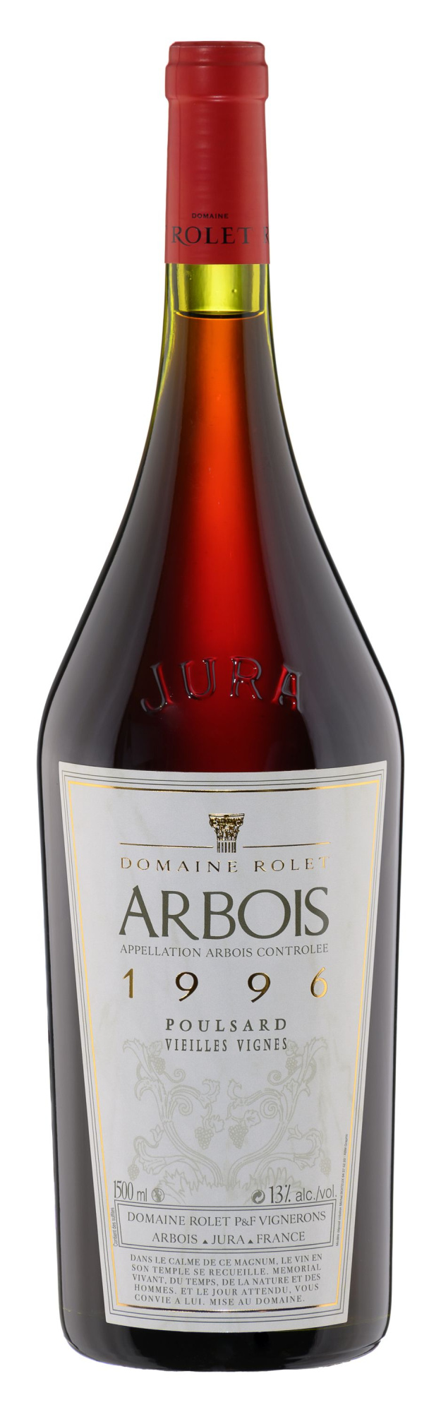 Вино Domaine Rolet Arbois Poulsard Vieilles Vignes 1996 1500 ml 13%