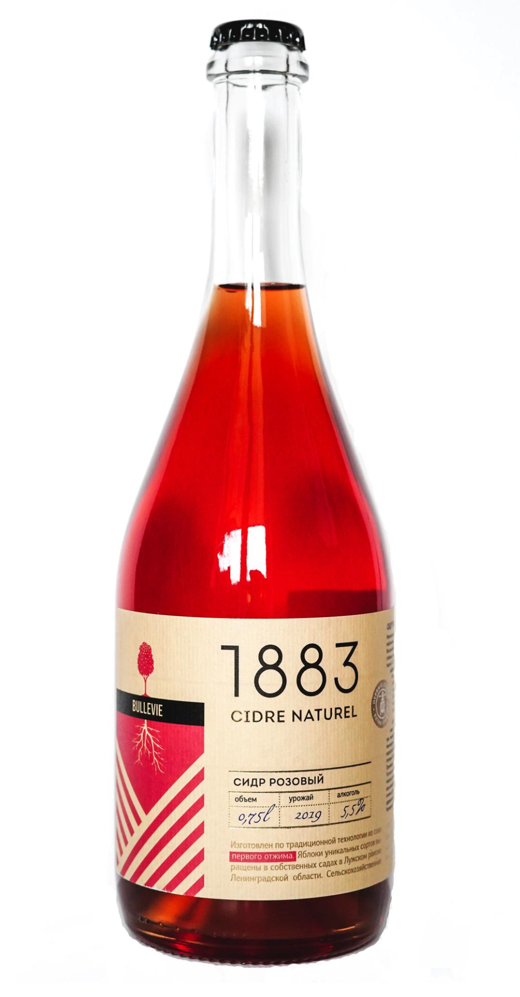 Сидр  Bullevie 1883 Semi - dry Rose 750 мл