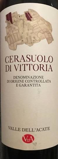 Вино Valle dell'Acate   Cerasuolo di Vittoria  Валле дель'Акате  Чер