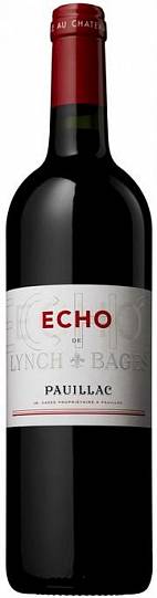 Вино  Echo de Lynch Bages  Pauillac AOC  Эхо де Линч Баж  2018  750 мл