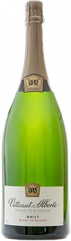 Игристое вино Vitteaut-Alberti, Cremant de Bourgogne AOC Blanc de Blancs Brut   1500 мл 12%