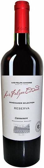 Вино красное сухое Luis Felipe Edwards, "Reserva" Carmenere, Л