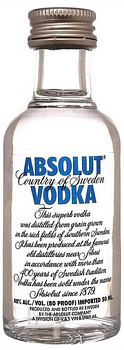 Водка Absolut   50 мл