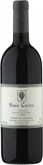 Вино Poderi del Paradiso Saxa Calida Rosso Toscana 2021 750 ml red dry