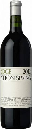 Вино Ridge Vineyards Lytton Springs Ридж Виньярдс Литтон Сприн