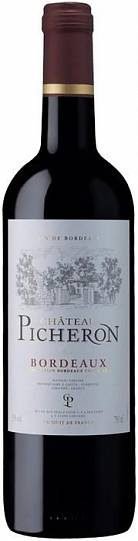Вино Chateau Picheron  Bordeaux AOC Шато Пишерон 2016 750 мл