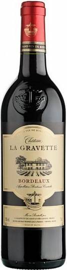 Вино Chateau La Gravette Bordeaux AOC red 2021 750 мл