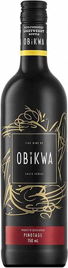 Вино Obikwa Pinotage Обиква Пинотаж  2020 750 мл