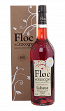 Вино  Lafontan Floc de Gascogne AOC Rouge    gift box Лафонтан Флок де Гасконь красное в п/у  700 мл