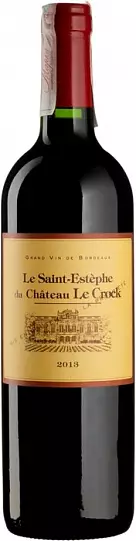 Вино Chateau Le Crock Saint-Estephe Cru Bourgeois AOC  2013 750 мл 12,5 %