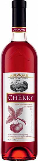 Вино  Arame Cherry   Арамэ Вишня плодовое   полусладкое  