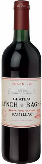 Вино Chateau Lynch-Bages Pauillac AOC 5-eme Grand Cru Classe  2017 750 мл