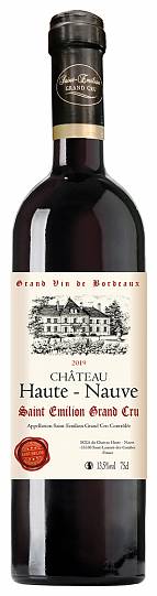Вино Chateau Haute-Nauve Saint Emilion Grand Cru  2019 750 мл 13.5%