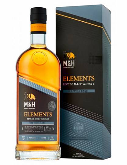 Виски M&H Classic Elements Red Wine gift box   700 мл