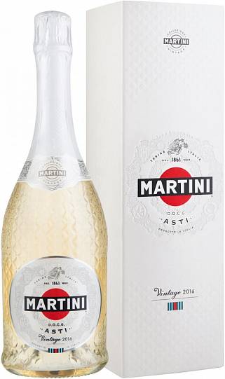 Игристое вино Martini  Asti Vintage DOCG  gift box 2016   0,75
